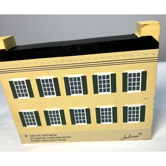 The Cats Meow 1993 St. Charles Christmas Series Collectible Village Houses  4 Pc - Picture 4 of 16